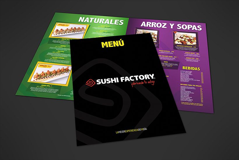 Menú Restaurant Sushi Factory 2014 0