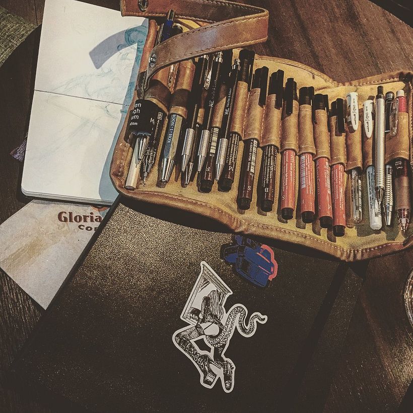 ENAMORADO DEL ETHER :: Ilustración a lápiz con color digital 0