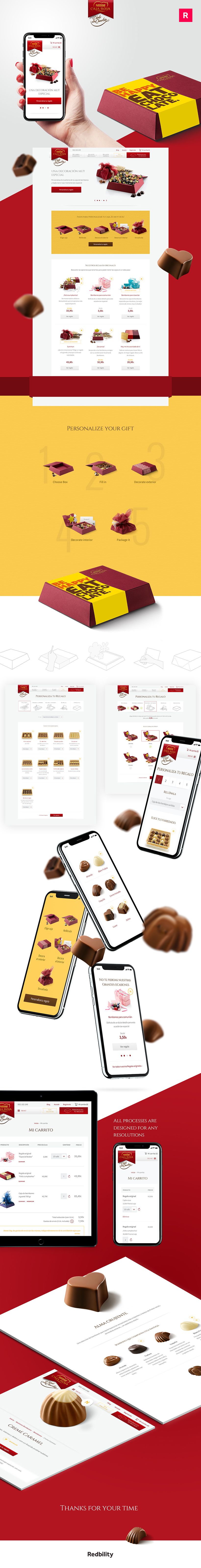 Nestlé. Díselo con Chocolate. Responsive website 0