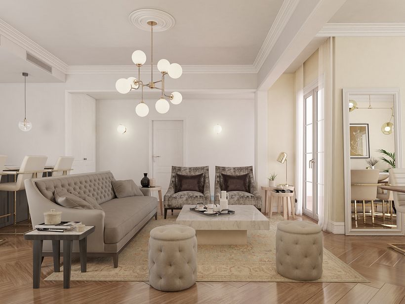 3D RENDER ARQUITECTURA INTERIORISMO Muntaner_Barcelona -1
