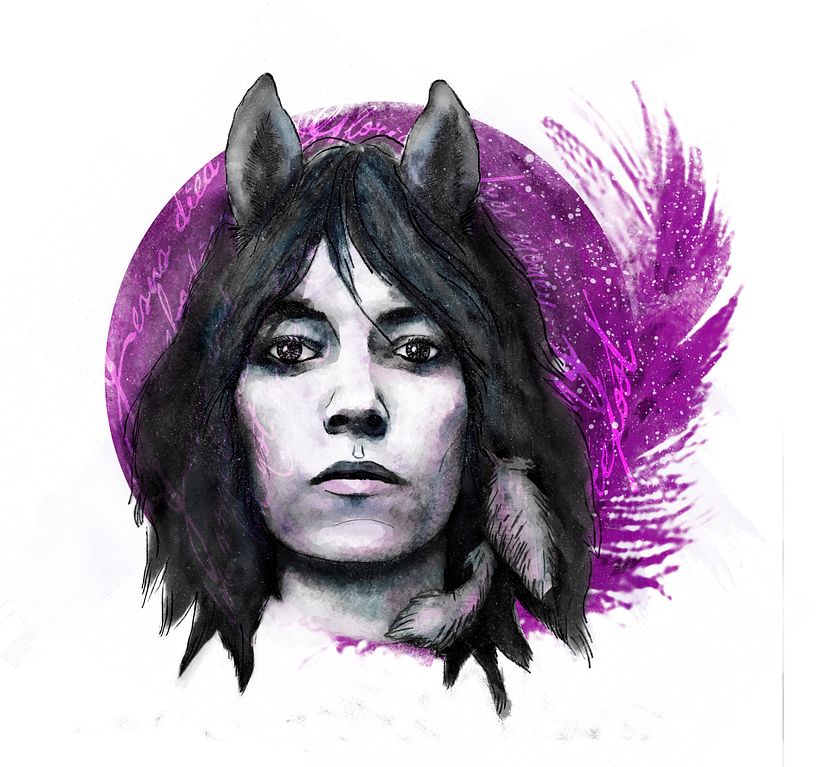 Patti Smith: Retrato ilustrado con Photoshop -1