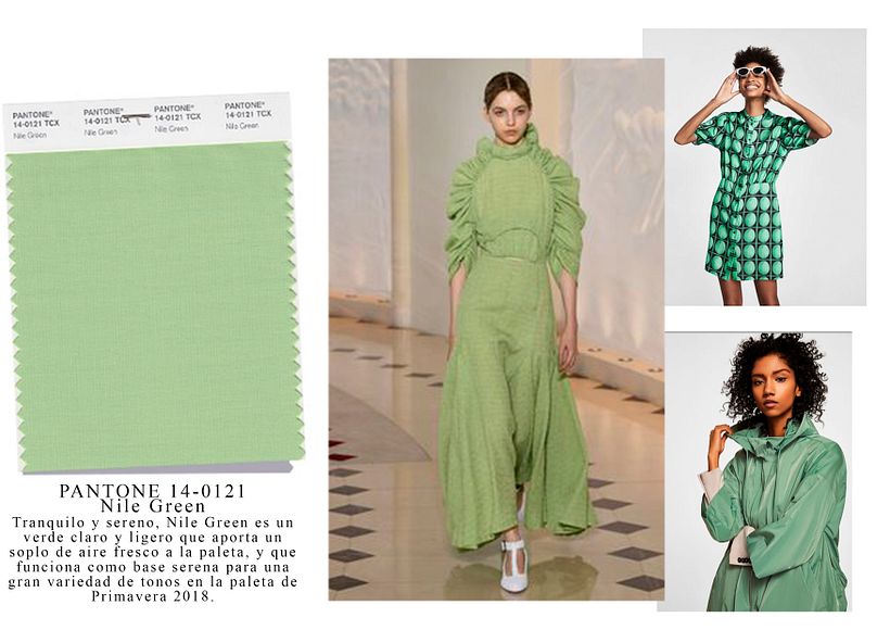 PV18 Color tendencia; Pantone "Nile Green Colour"  1