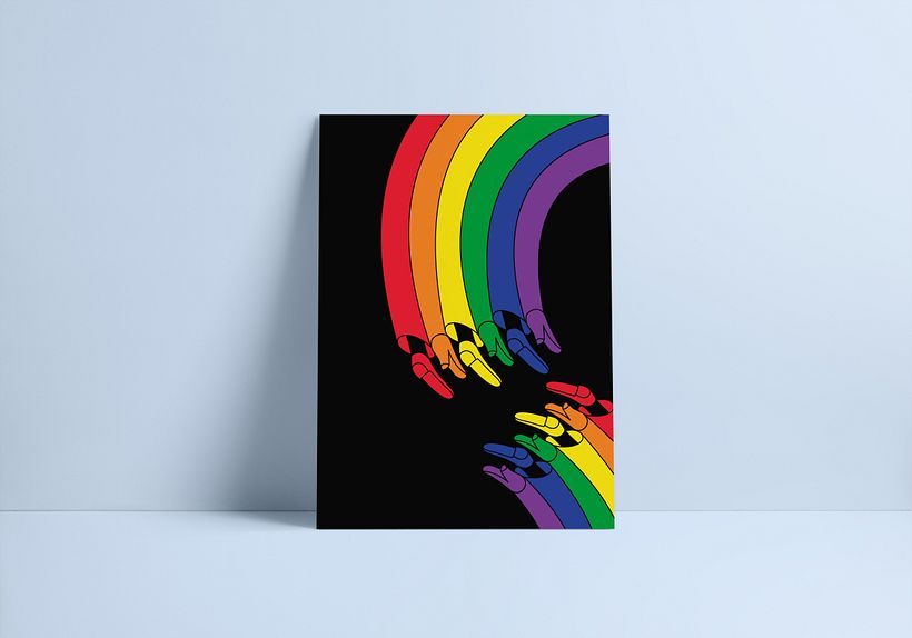 Póster inspirado en el cartelismo de Shigeo Fukuda 1