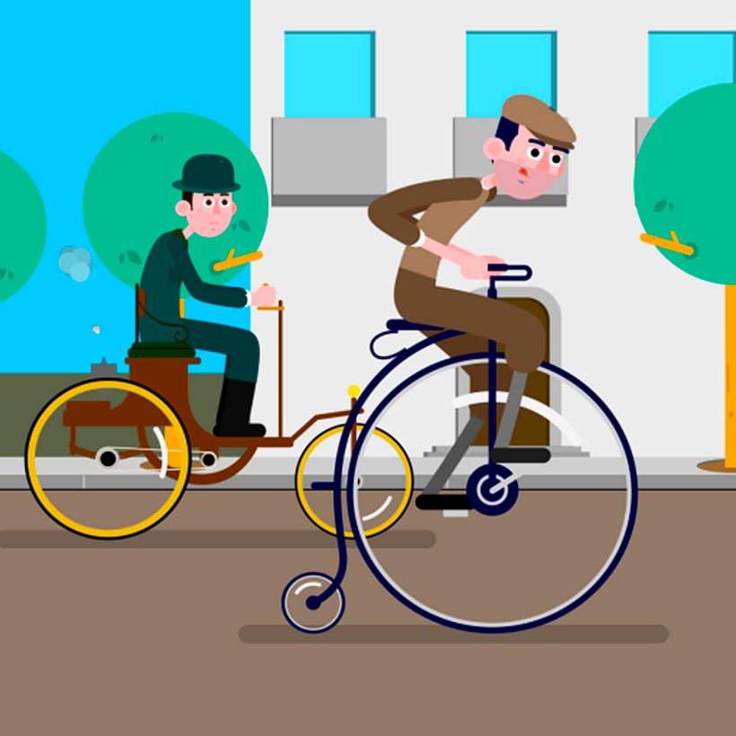 Bikers de ayer y de hoy (Mi Proyecto del curso: Animación y diseño de personajes en After Effects) 12