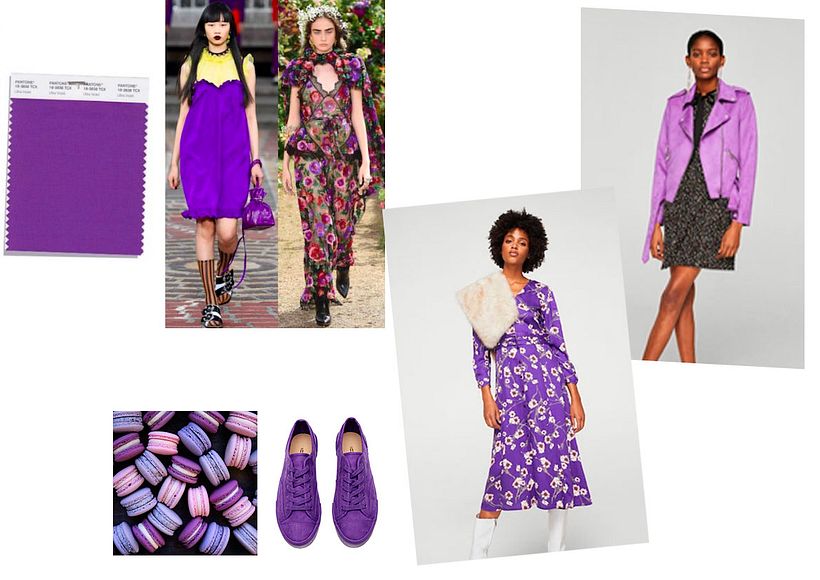 OI18 Color tendencia; Pantone "Ultra Violet" 2