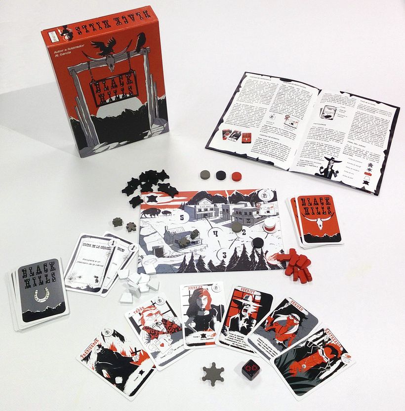 Black Hills - Diseño - Maquetación - juego de mesa 1