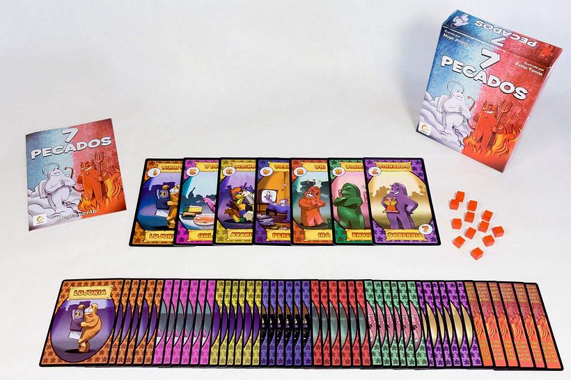 7 pecados - diseño y maquetación- juego de mesa 2