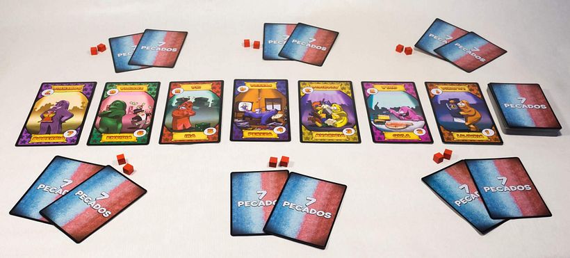 7 pecados - diseño y maquetación- juego de mesa 3