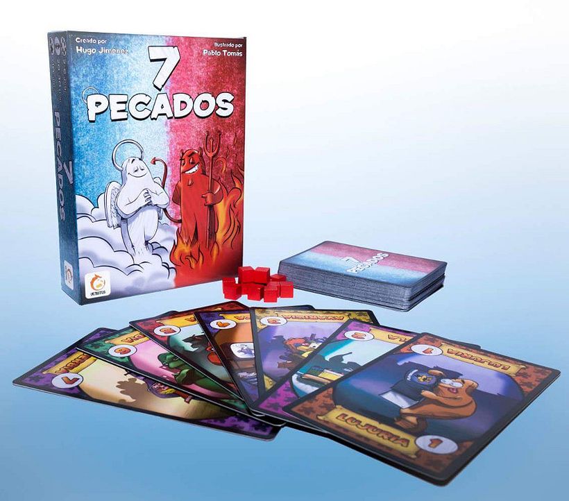7 pecados - diseño y maquetación- juego de mesa 4