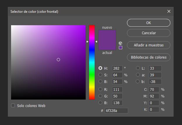 Tengo una duda con CMYK en photoshop y adobe color 1