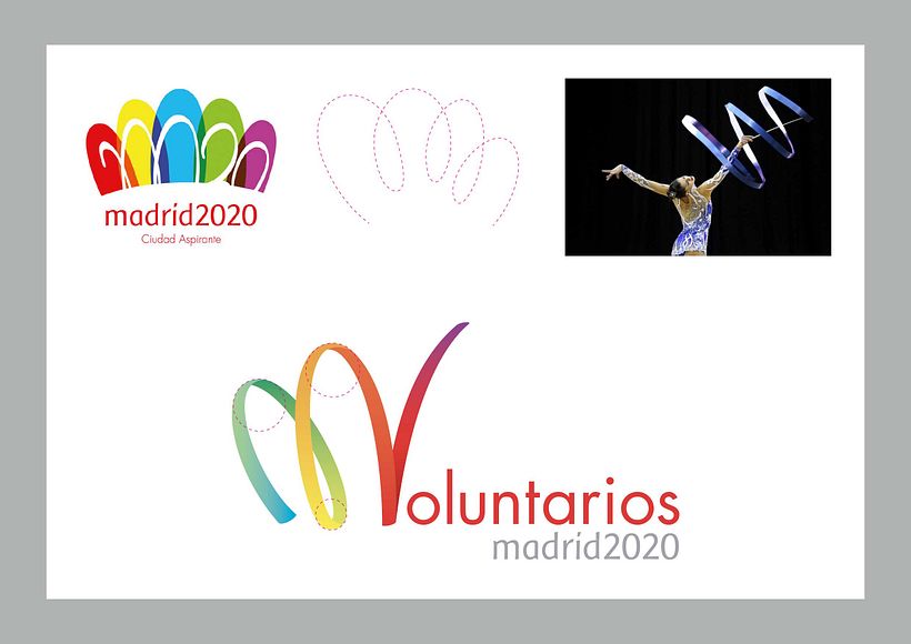 Voluntarios Madrid 2020: Logotipo y aplicaciones 0