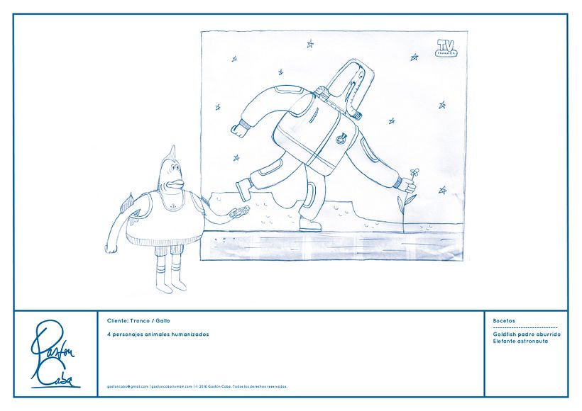 Diseño de Personajes - Pitch para comercial de Gallo 3