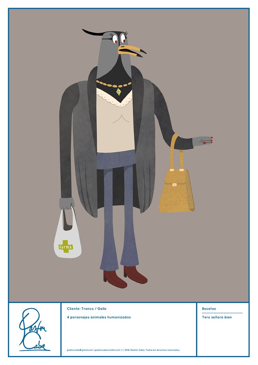 Diseño de Personajes - Pitch para comercial de Gallo 6