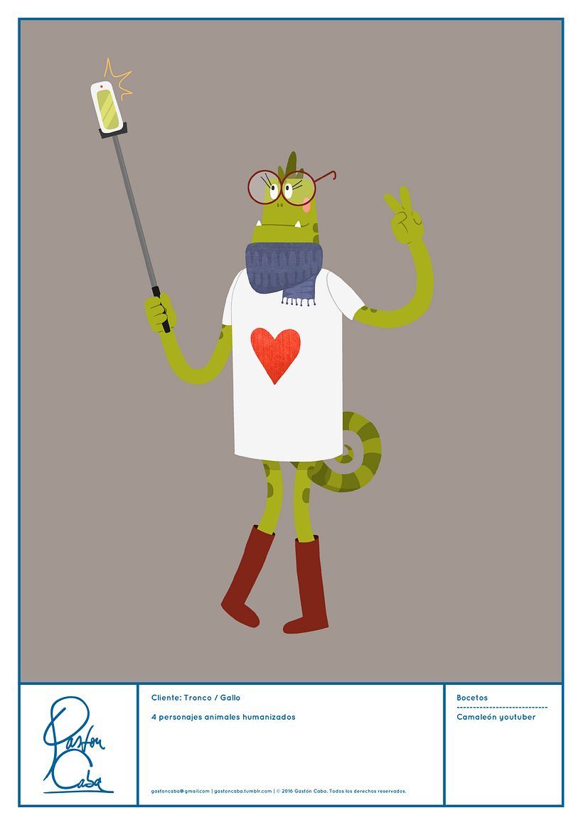 Diseño de Personajes - Pitch para comercial de Gallo 7
