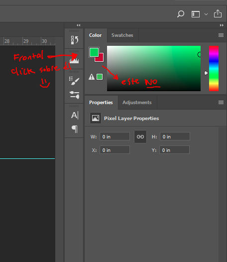 Ayuda para configurar cuentagotas en Photoshop 1