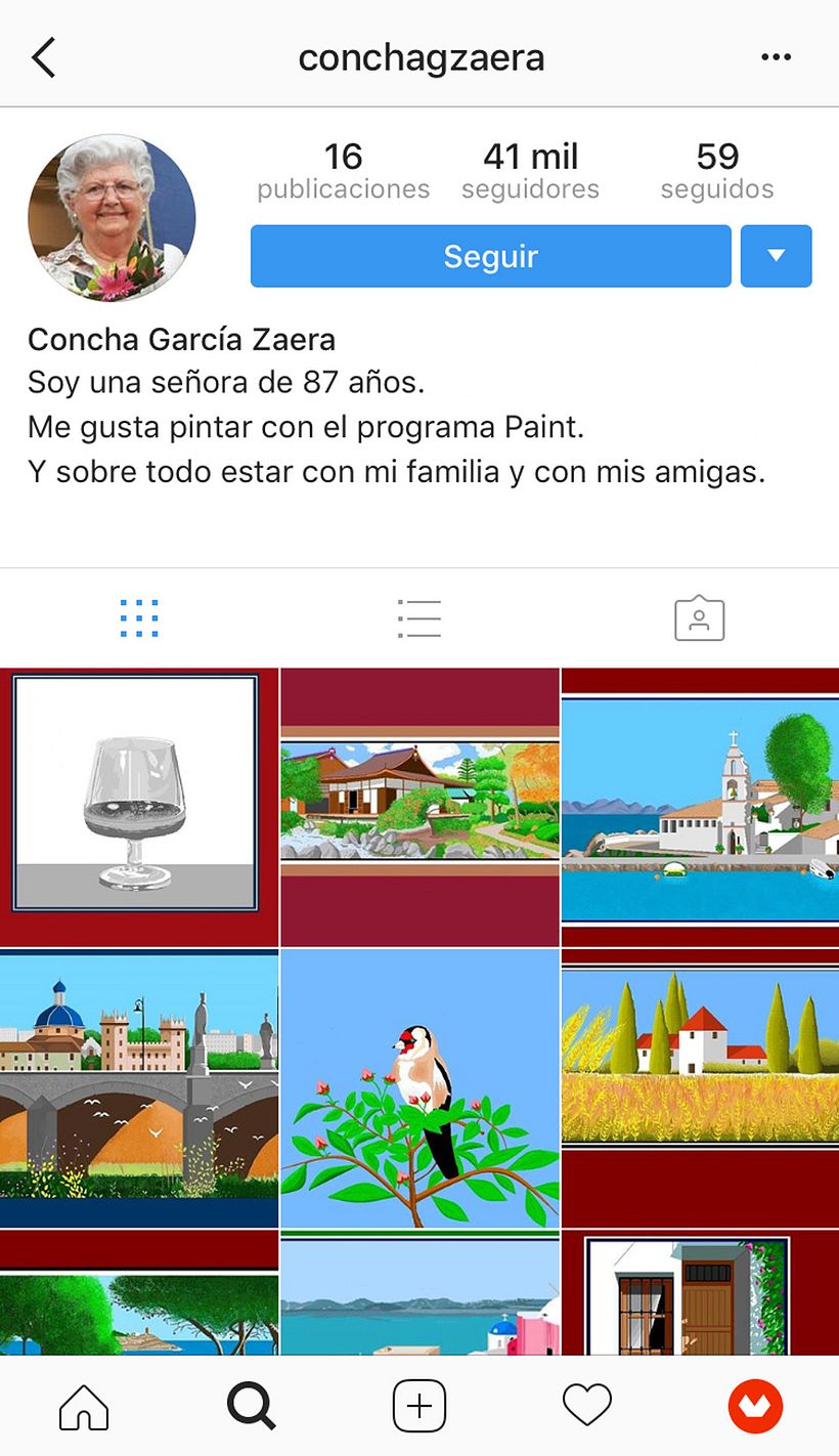 La abuela del píxel art ilustra con Microsoft Paint 3