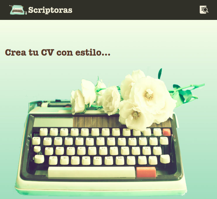 Scriptoras. Crea tu CV 0