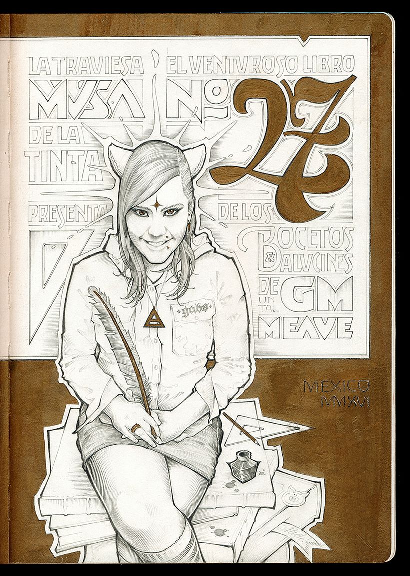 Ilustrando con letras de la mano de G.M. Meave 12