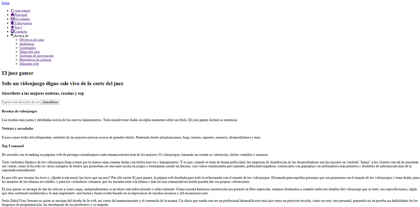 Mi propia página web responsiva: "El juez gamer" 15