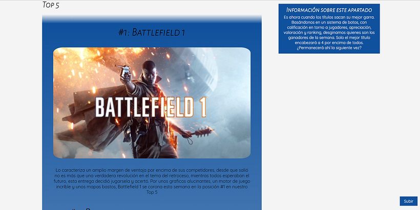 Mi propia página web responsiva: "El juez gamer" 11