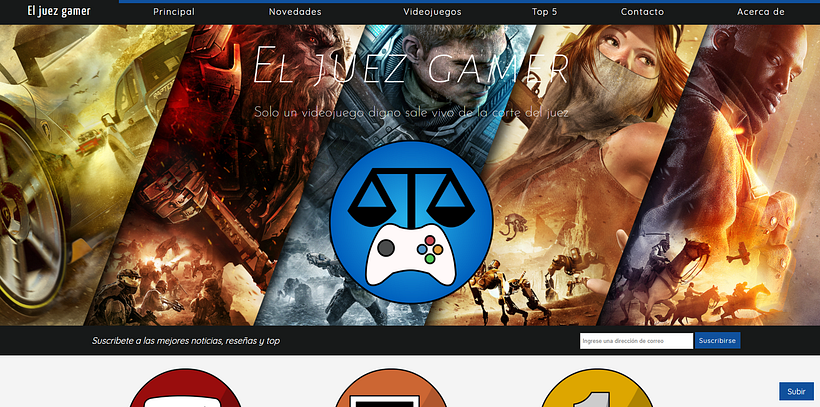 Mi propia página web responsiva: "El juez gamer" 1