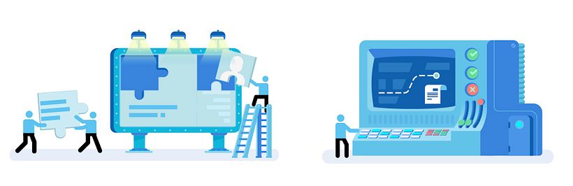 Ilustraciones para "on boarding" servicio online 3