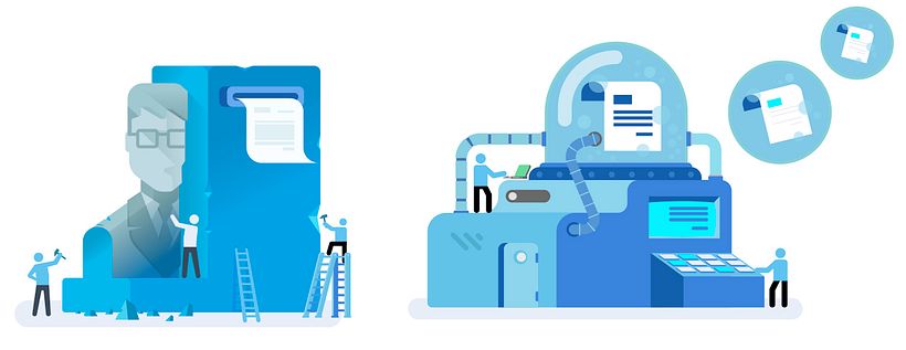 Ilustraciones para "on boarding" servicio online 6