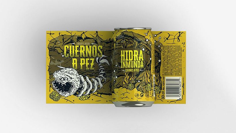 Cuernos de Pez Creepy Beer / Diseño de producto e imagen  1