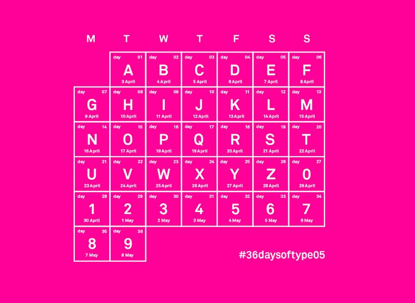 '36 days of type': 36 días repletos de letras 5