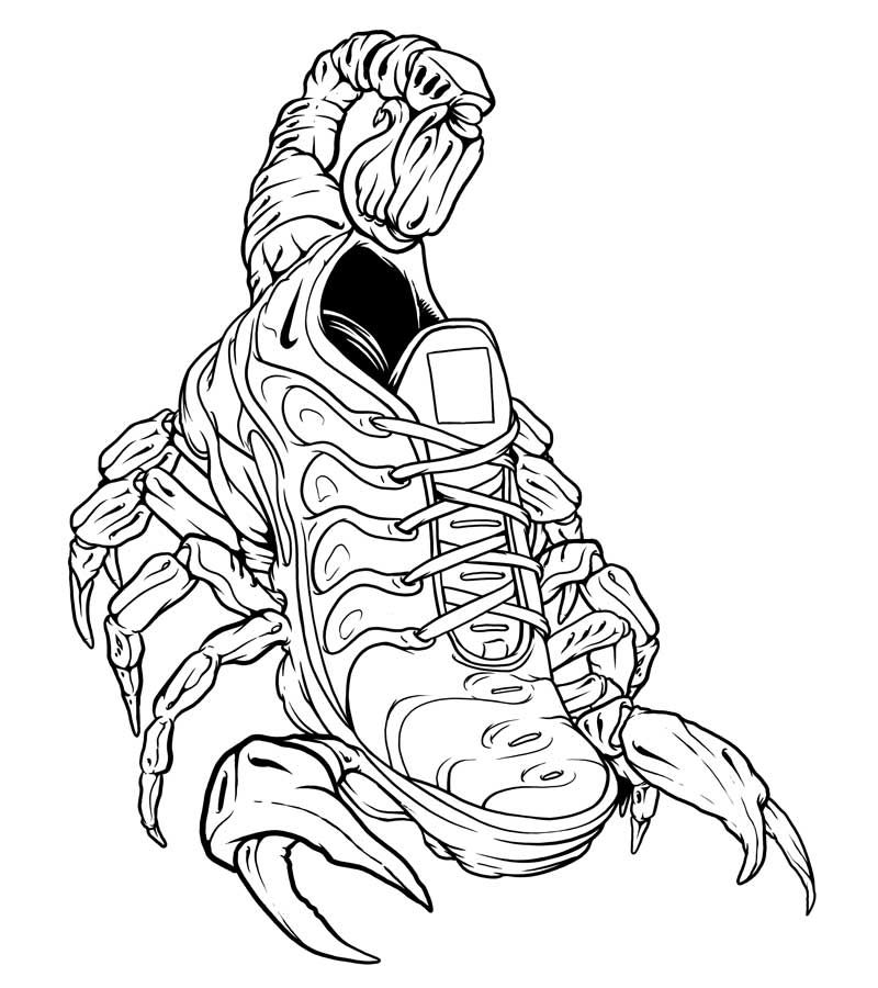 black orange crimson vapormax plus