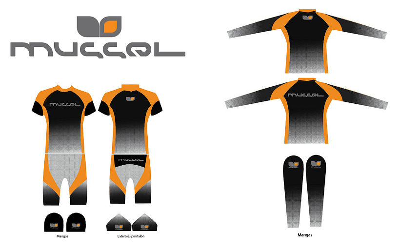 Logo y vestimenta para club de ciclismo "mussel" 0