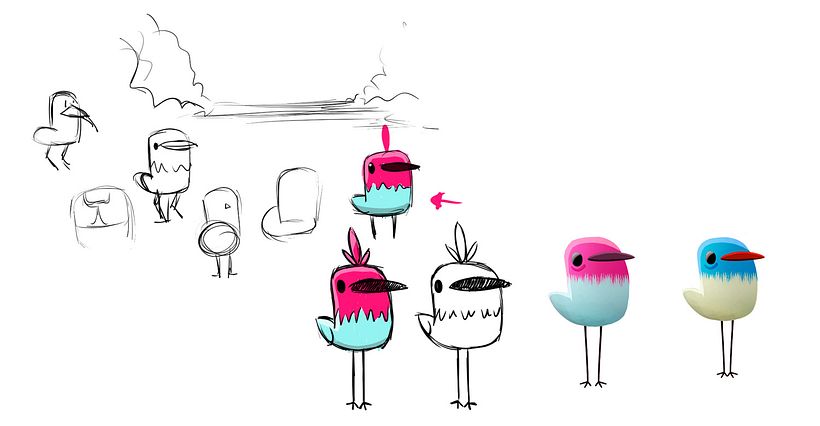 'Bird', el pajarillo en 2D de Juan Carlos Cruz 5