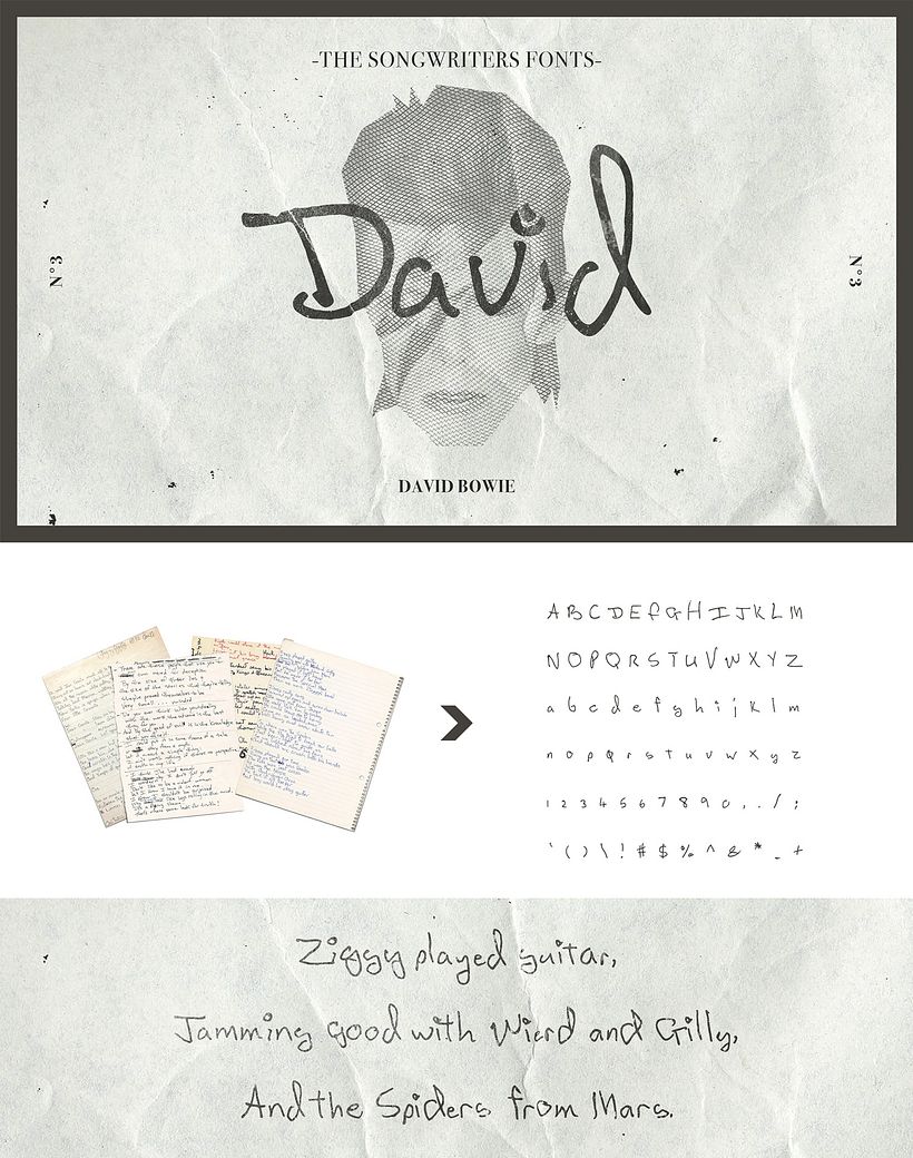 Songwriters fonts: tipografías caligráficas de tus músicos favoritos 6