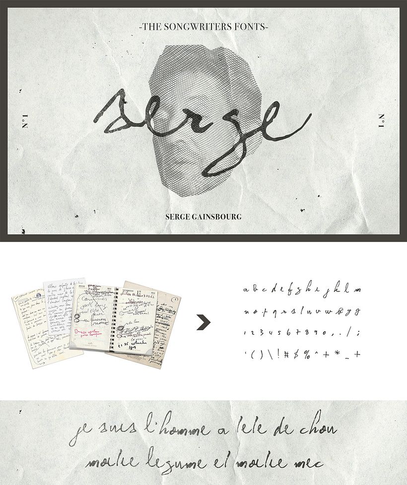 Songwriters fonts: tipografías caligráficas de tus músicos favoritos 8