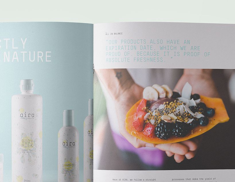Aira, fresh cosmetic · Branding, Packaging & Editorial 5