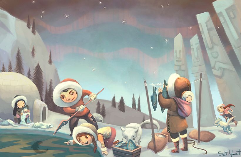 Eskimo village -1