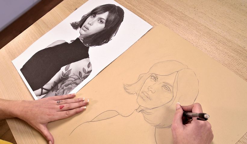 Proyecto del curso ilustración a pastel y lápices de colores 1