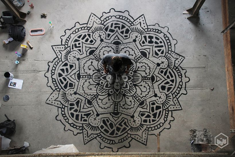 El arte urbano acerca los mandalas a la ciudad 1