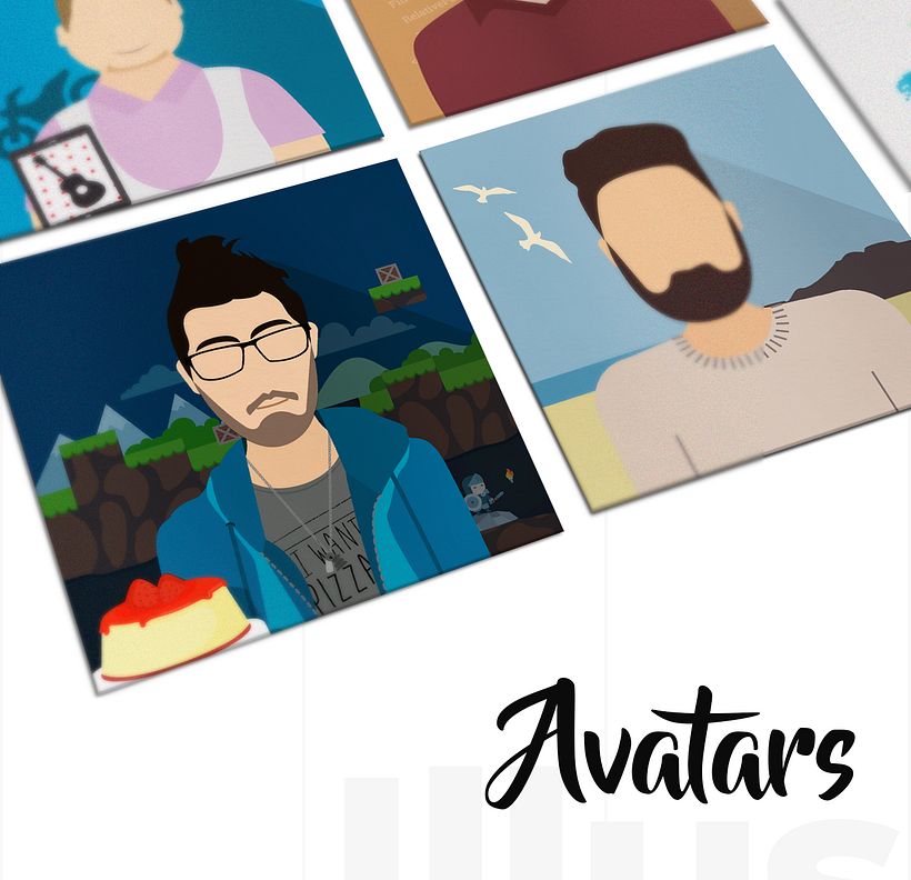 Ilustración avatares equipo 0
