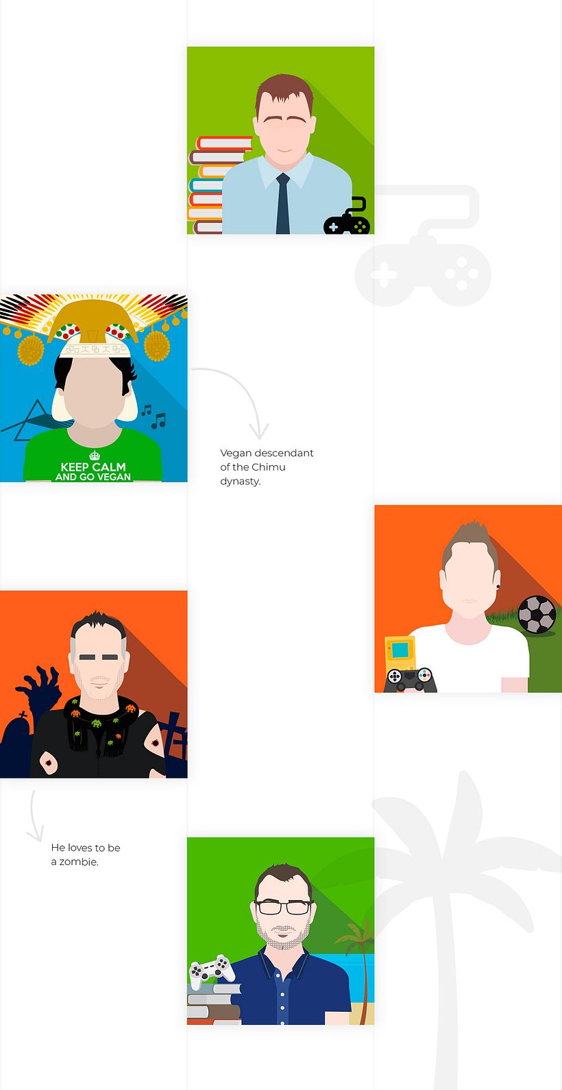 Ilustración avatares equipo 3