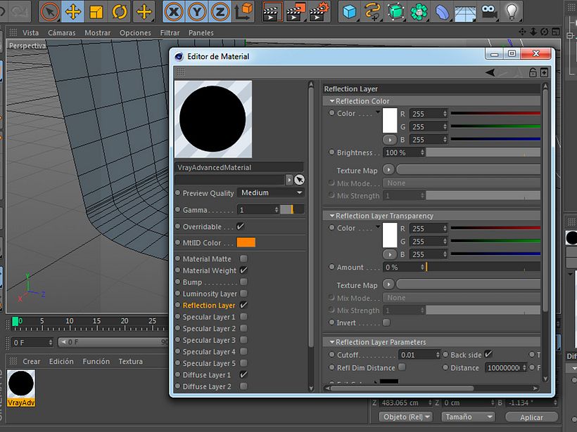 Problema de previsualización en materiales de Vray 1
