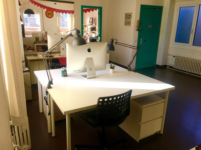 Coworking de ilustradores en Barcelona, Gràcia. 1