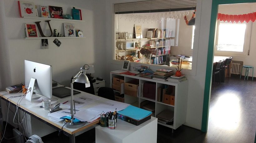 Coworking de ilustradores en Barcelona, Gràcia. 2