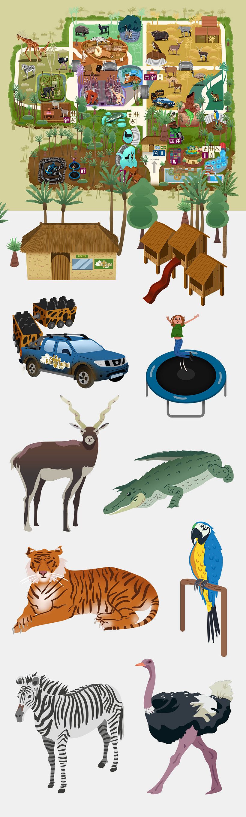 Ilustraciones para Rio Safari Elche 3