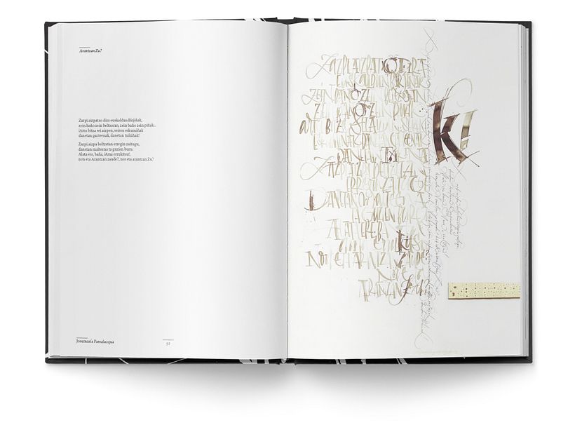 Libro «Caligrafía en Arantzazu: el arte de la bellas escritura»  8