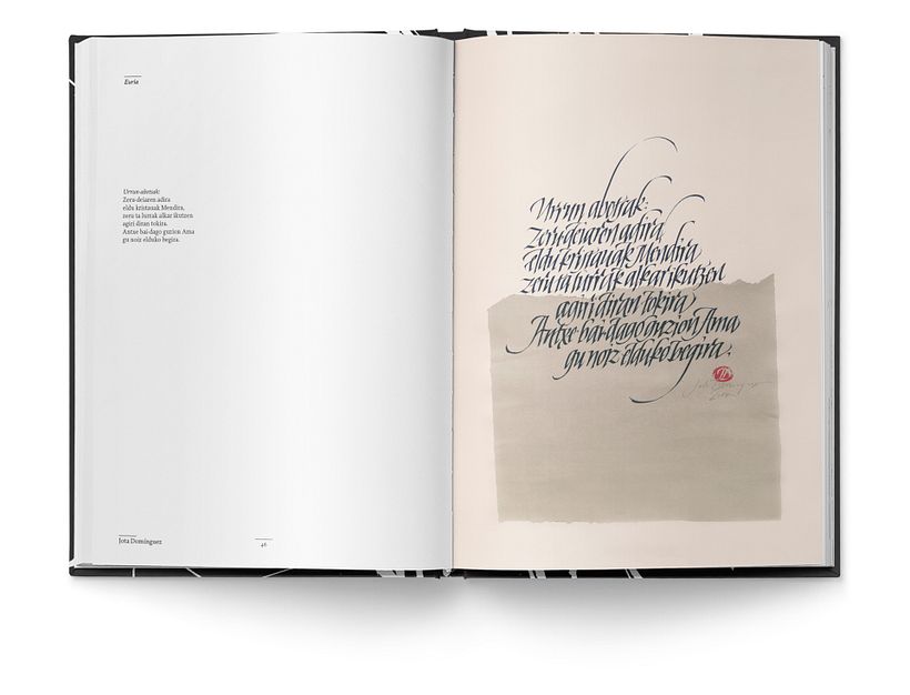 Libro «Caligrafía en Arantzazu: el arte de la bellas escritura»  9