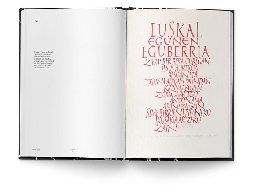 Libro «Caligrafía en Arantzazu: el arte de la bellas escritura»  12