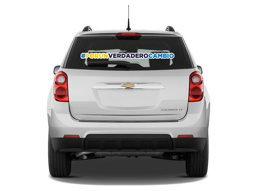 Como se le llama al material para las calcas para carro como la de los politicos  1