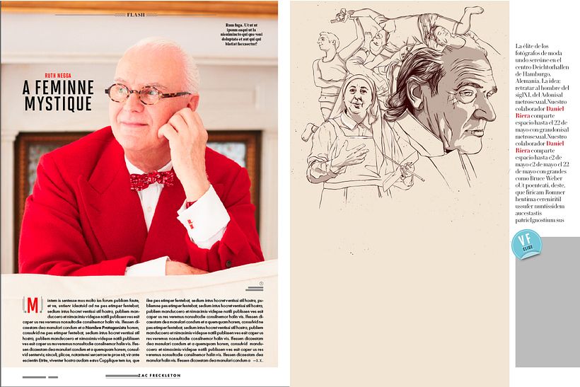 Vanity Fair, colaboración mensual. 7