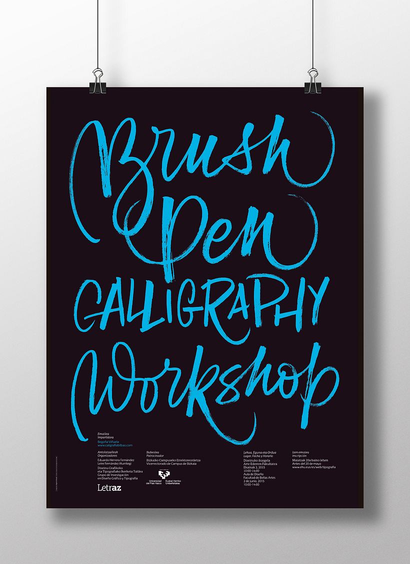 Carteles «Brush Pen Calligraphy Workshop» 0